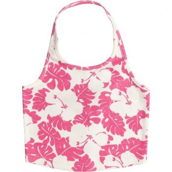 Top de niños Roxy 21 Reasons sin mangas rosa blanco
