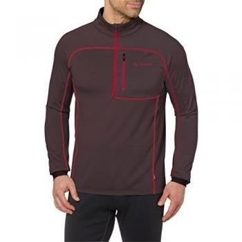 VAUDE Pullover BOE Halfzip, otoño/invierno, hombre, color morado grisáceo