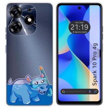 Funda Silicona Transparente Hipo para TECNO SPARK 10 Pro con Dibujos