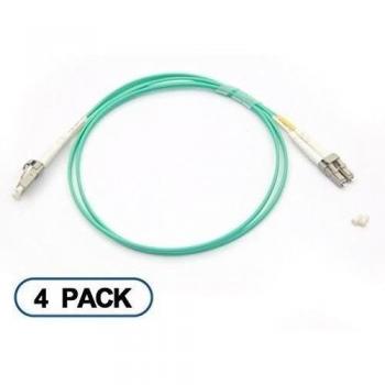 [4 Pack] 10Gtek OM3 LC a LC Cable de Fibra Óptica 1m- 50/125 Multimodo Dúplex Fiber Patch Cable LSZH para SFP, 10G SFP+, Convertidor de Medios, 4pcs