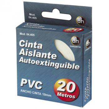 Cinta aislante de PVC Color Blanco Electro Dh 04.405/B