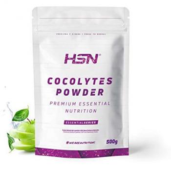Agua de Coco en Polvo Cocolytes Sabor Manzana 500 g | 31 Tomas | Con Electrolitos (Cloro, Sodio, Potasio) | No-GMO, Vegano, Sin Gluten