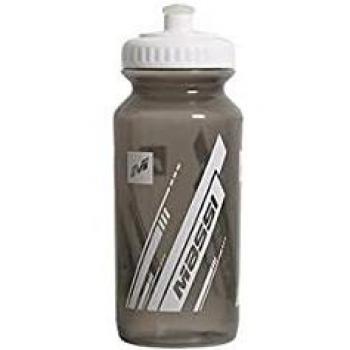Massi Basic Botella de Agua, Deportes,Ciclismo, Negro Transparente/Blanco, 500cc