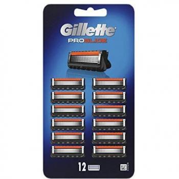 Gillette ProGlide Razor Blades Men Pack of 12 Razor Blade Refills with Precision Trimmer, 5 Anti-Friction Blades