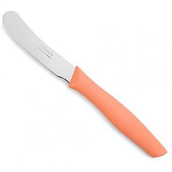 Cuchillo Mantequilla Nova - Cuchillo pequeño, con hoja dentada y punta redondeada, especial para untar mantequilla y todo tipo de cremas, patés, quesos, mermeladas; Acero In