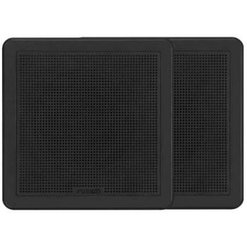 Fusion FM Series 7.7 Black Square Flush Mount Marine Speakers - 200W
