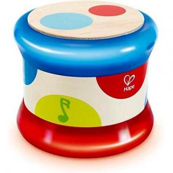 Hape Baby Drum | Colourful Rolling Drum Musical Instrument Toy For Toddlers, Rhythm & Sound Learning, Battery Powered