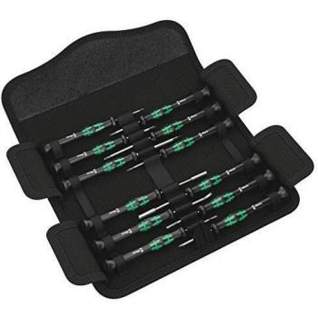 Wera 05073677001 Kraftform Micro Electronics 1 destornilladores para usos electrónicos, Juego de 12 piezas