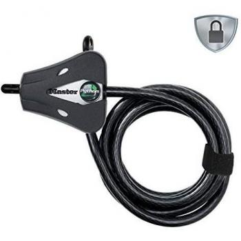 Cable antirrobo ajustable con candado - Camuflaje 1,8 m