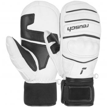 Manoplas de esquí Reusch World Champ Mitten - Manoplas, diseño ergonómico, aislamiento térmico, impermeables, transpirables, puños ajustables, palma antideslizante