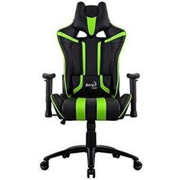 Silla Gaming Aerocool AC120 AIR, Asiento Acolchado Negro y Verde
