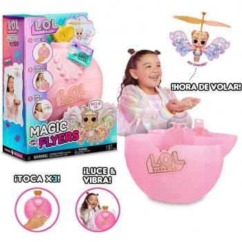 L.O.L. Surprise! Magic Wishies Flying Doll - Golden Glimmer with Light-Up Feature