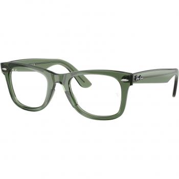 Ray-Ban Unisex RX4340V Wayfarer Ease 8418 Green Transparent Square Acetate Glasses