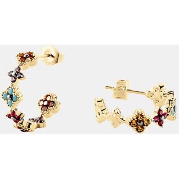 Pendientes de aro Agatha Paris Beloved Flores