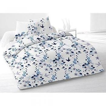 Juego de funda de edredón 240x220 cm HIRONDELLE azul