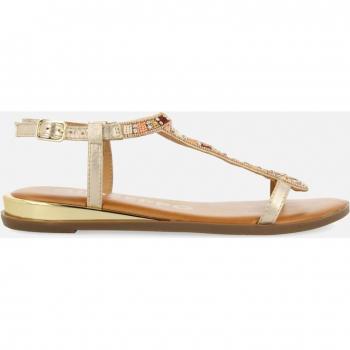 Sandalia Gioseppo modelo 72025 para mujer en color metal