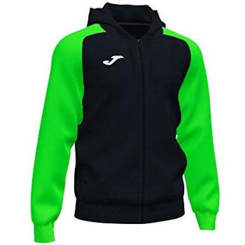 Chaqueta con capucha Joma Academy IV Hombre Negro Verde Flúor