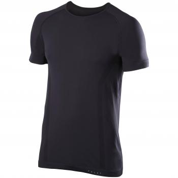 Falke Ropa Interior cálida Pantalones Cortos Manga Larga para Comfort, Hombre, Unterwäsche Warm Shortsleeve Shirt Comfort, Negro, Large