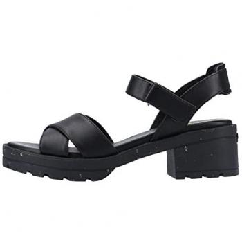 Rocket Dog Luca Women's Black Mixed Material Sandal - Size UK 6