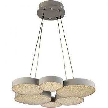 Lámpara Colgante LED integrada Fusion blanco 1 bombilla 35cm