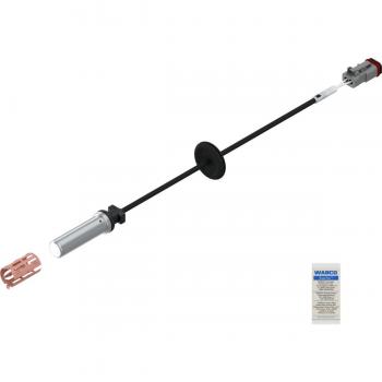 Sensor ABS WABCO 441 035 933 2 Izquierda - Sensor de velocidad de giro de ruedas, compatible con sistemas WABCO, incluye kit de reparación de cables