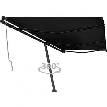 Toldo automático autocontorsionante gris antracita 600x350 cm