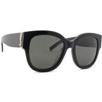 Saint Laurent Timeless Oval Sunglasses for Women, Black, Size 56 MM