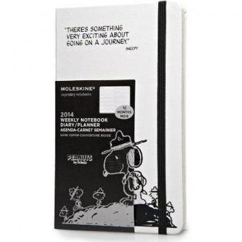 Moleskine 2014 - Diario Semanal Snoopy, Tamaño L, Color Blanco - Edición Limitada - Moleskine agenda 2014 large semanal Peanuts