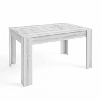 Mesa de Comedor Extensible Bass Estilo Contemporáneo Color Blanco 140/200x90 cm