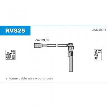 Juego de Cables de Encendido JANMOR RVS25 para MG TF Cabriolet, MGF Cabriolet, MG ZR 3/5 puertas y ROVER 200 3/5 puertas