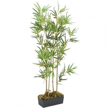 Árbol de Bambú Artificial VidaXL con 552 hojas, dimensiones Ø 16 x 120 cm, decoración verde