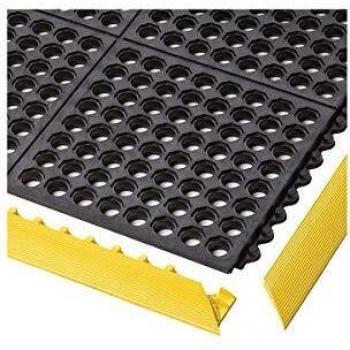 Alfombra Antifatiga Cushion Ease™ Notrax 91 x 91 cm de Goma Nitrilo Perforada