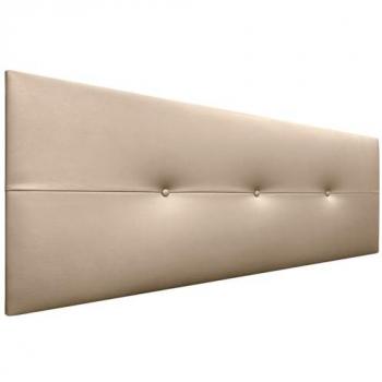 Cabecero Tapizado de Polipiel AQUALINE Pro 150x50cm en Champán para Camas de 150/160 cm