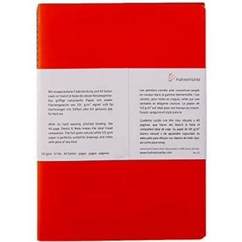 Lote de 2 cuadernos de bocetos y notas 125 g cerise/paprika - 14,8 x 21 cm (A5)