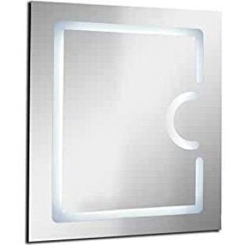 Espejo retroiluminado antivaho Nevis - Plata - 60x80cm - Vidrio