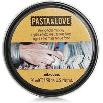 Davines - Pasta & Love Strong-Hold Mat Clay 50 ml - Arcilla para dar definición al cabello, acabado mate, protege, cuida y rejuvenece