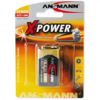 Ansmann 6LF22 X-Power 9 V Block E Alkaline Battery