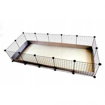 C&C 5x2 Modular Cage for Small Animals - Silver