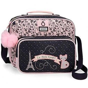 Enso Belle Epoque Neceser con Bandolera Adaptable a Trolley, Multicolor, 26 cm