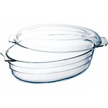 Arcuisine 4936042 - Cacerola oval, 3 l, color transparente