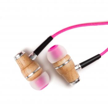 Symphonized NRG Premium Auriculares con Micrófono, de Madera auténtica, con aislamiento de ruido