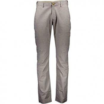 Stylish Beige Slim-Fit Cotton Chinos for Men - Size W33