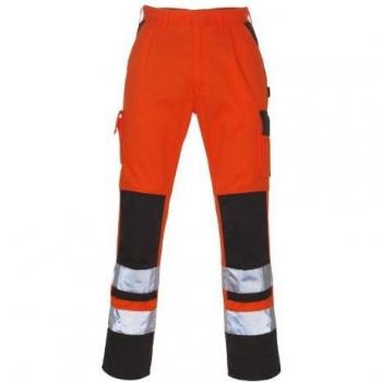 Pantalones de Trabajo Mascot Safe Compete 07179, Alta Visibilidad Naranja/Gris, Talla C52