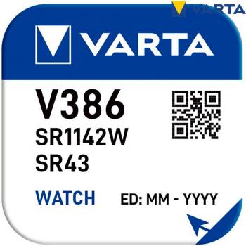 Pila de botón Varta Silver SR43 - V386 1,55V