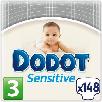 Dodot Sensitive - Pañales para bebé, talla 3 - 148 pañales