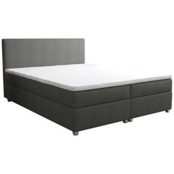 Conjunto Boxspring Completo ONAN de YSMÉE - Cabecero + Somier + Colchón + Sobrecolchón - 180 x 200 cm - Tela Antracita