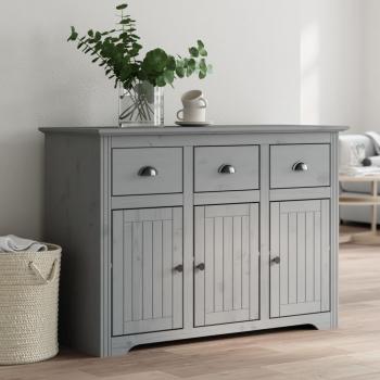 Armario Aparador BODO 115,5x44x80 cm madera maciza de pino gris