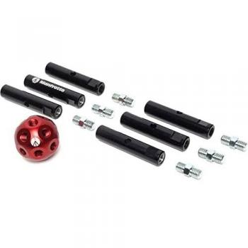 Manfrotto MSY0580A Dado - Juego de 6 Brazos de extensión para trípodes, con Seis Varillas