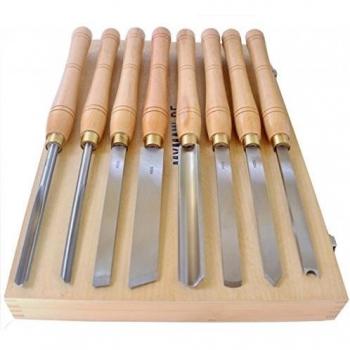 Set HSS profesional de 8 herramientas de tornear banco de tornero formón gubia