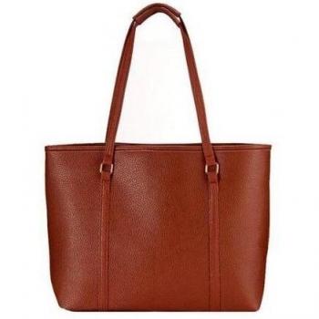E9Q mujeres de la capacidad grande de la PU del hombro del cuero bolso de totalizadores Satchel del bolso del Hobo